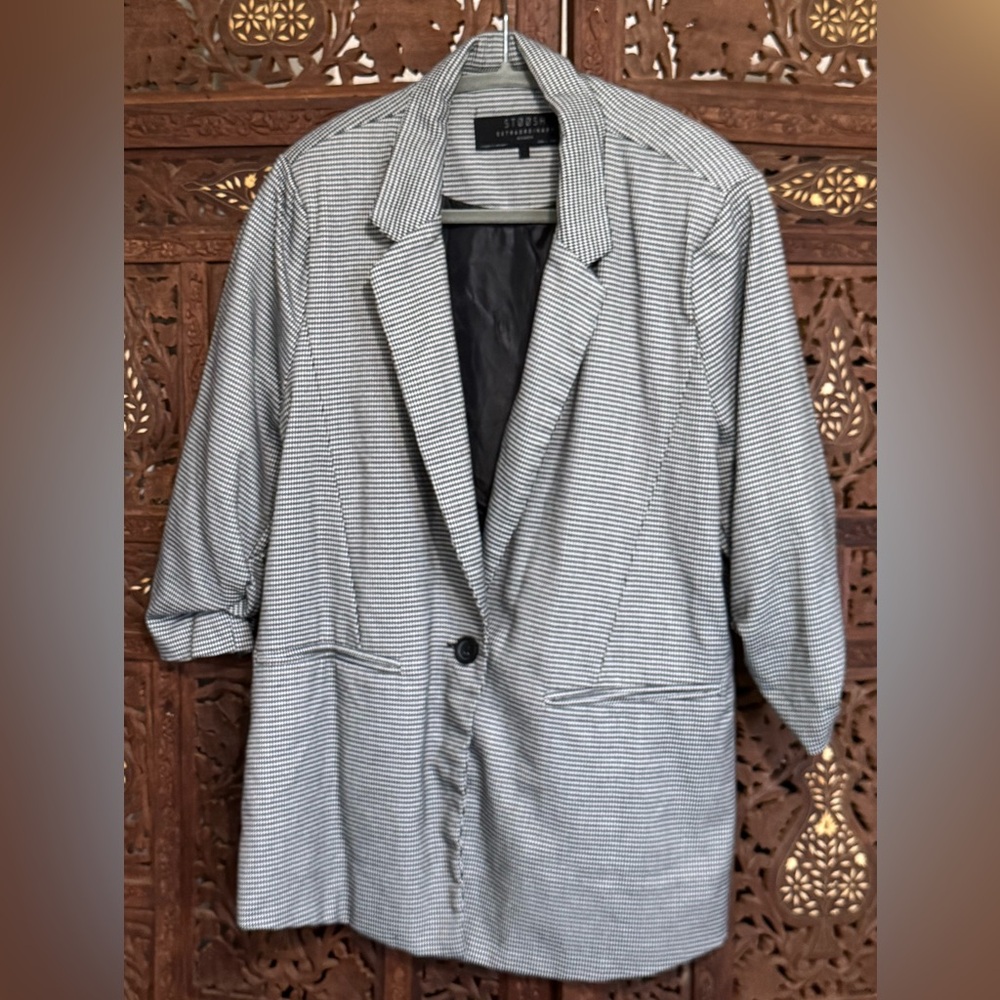 Stoosh Black and White Women's Blazer